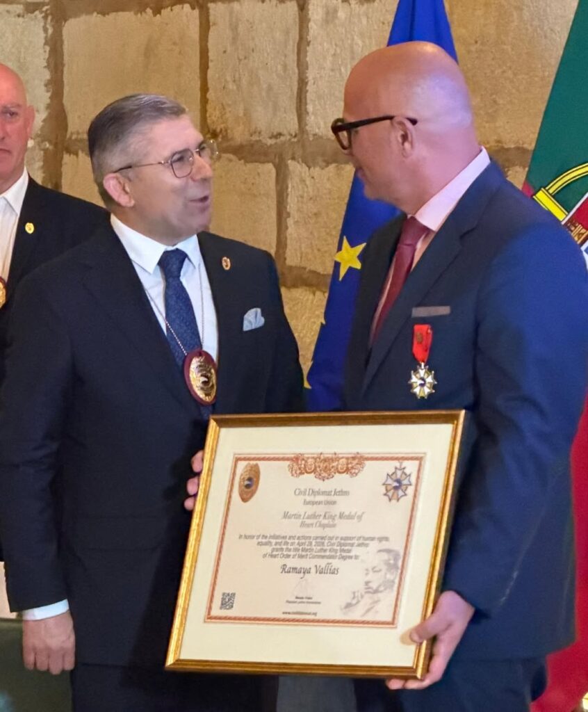 Ramaya Vallias Laureated with the Martin Luther King Prize of Jethro International