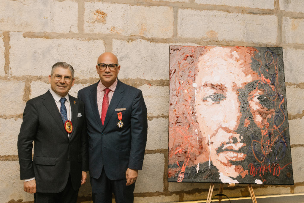 Ramaya Vallias live painting during Jethro International solemn ceremony.