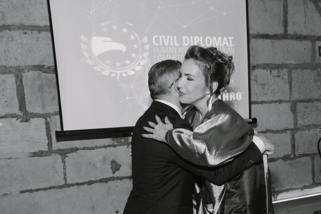 Elegant solemn act of Humanitarian Civil Diplomacy in Portugal.