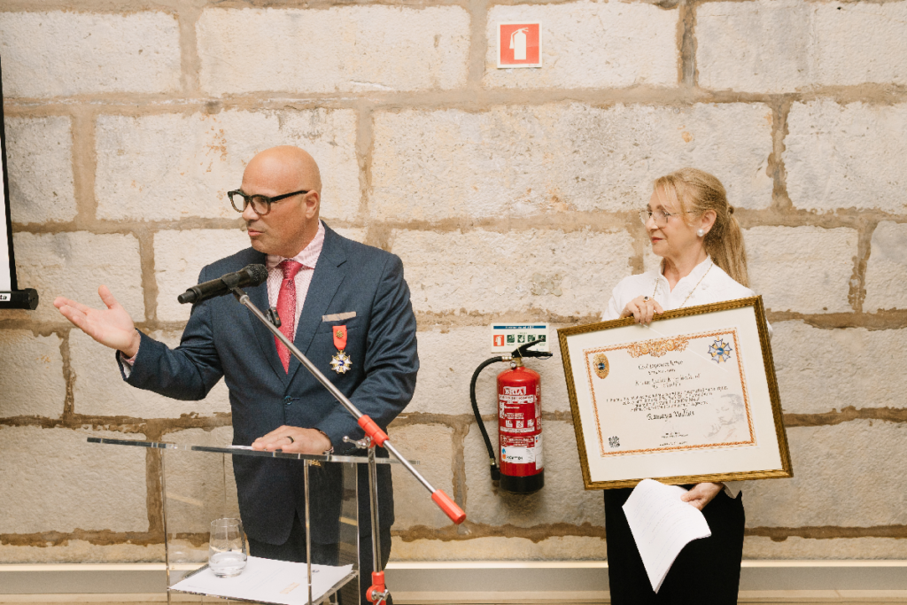 Ramaya Vallias Martin Luther King Jr. Award honouree at Cidadela de Cascais.