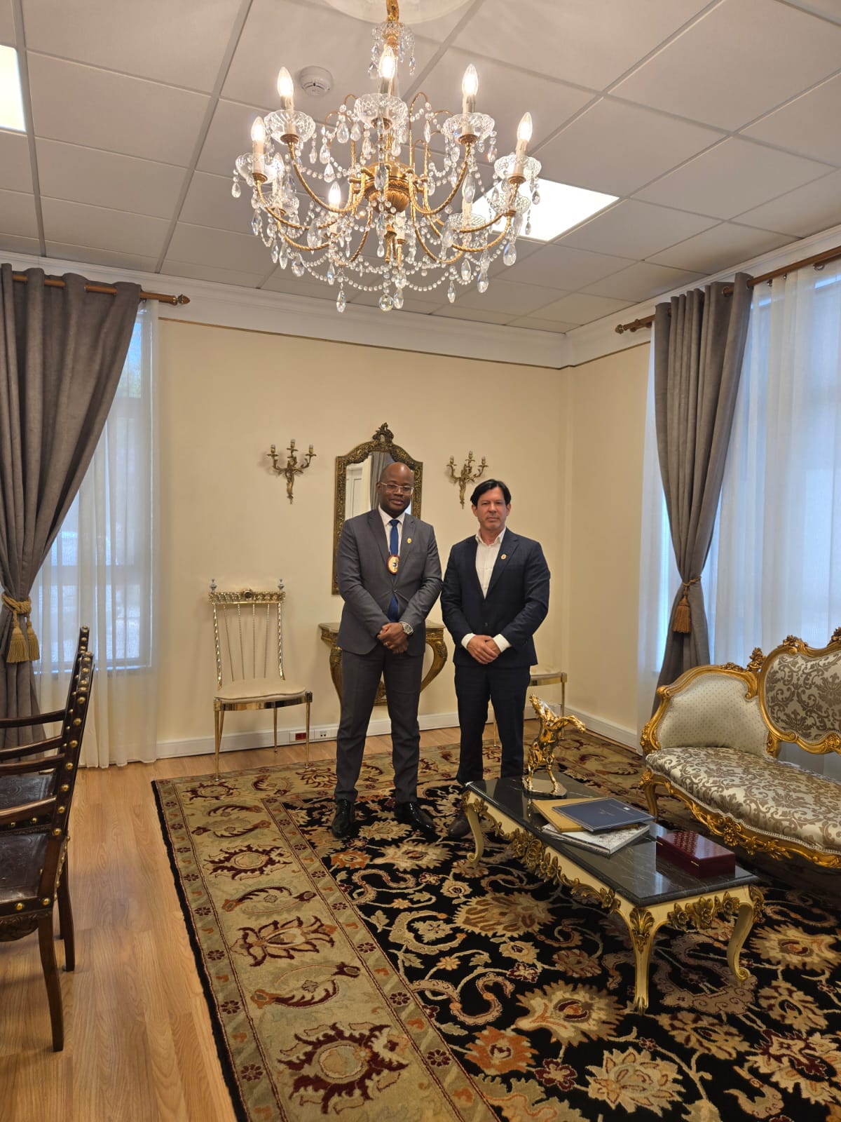 Diplomata Civil Cristiano Chizena at the headquarters of the Civil Diplomat Jethro Organisation in European Union.