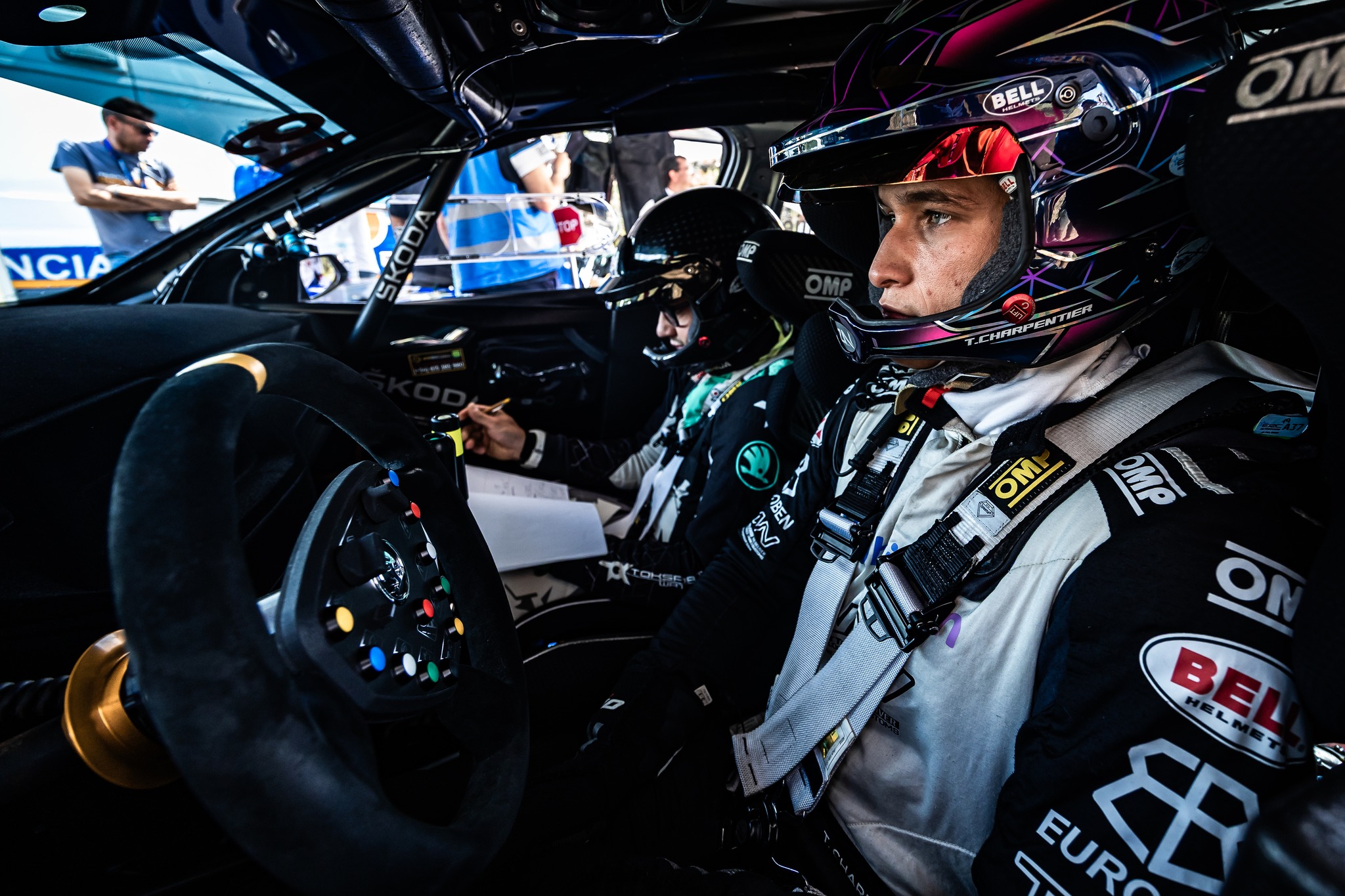 Tristan Charpentier competing in Rally2 with Orsák Rally Sport in the FIA European Rally Championship.