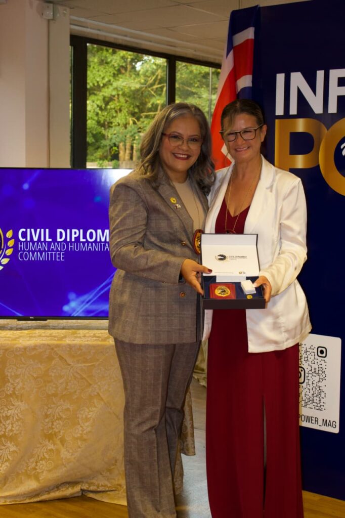 New Humanitarian Civil Diplomats certified during Civil Diplomat ceremony in London Influence Power Magazine