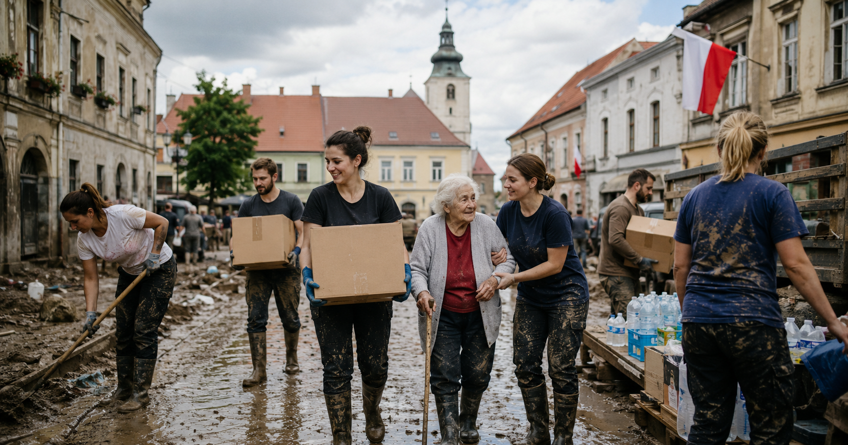 Humanitarian aid in Poland after the severe floods that struck the south-west of the country in 2024.