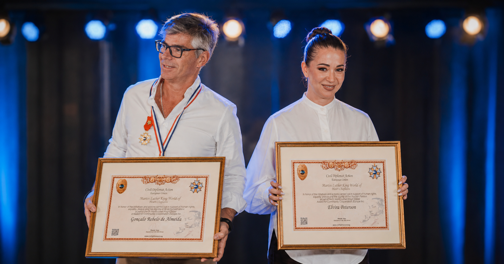 Martin Luther King Award Elvira Petterson e Gonçalo Rebelo Almeida