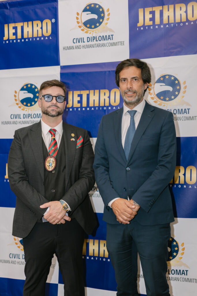 Civil Diplomat Jethro International Honours Humanitarian Leadership at Cascais Ceremony
