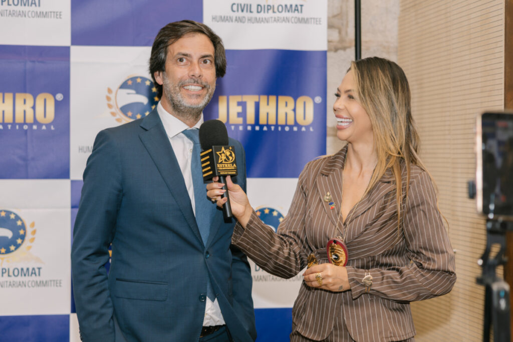 Civil Diplomat Jethro International Honours Humanitarian Leadership at Cascais Ceremony