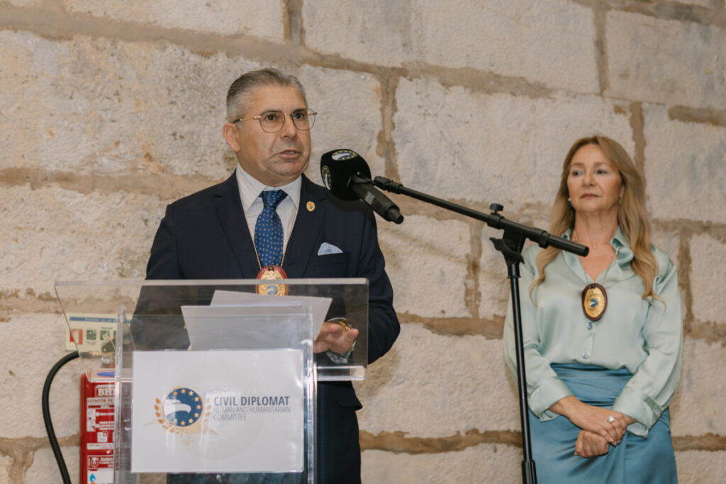 Civil Diplomat Jethro International Honours Humanitarian Leadership at Cascais Ceremony