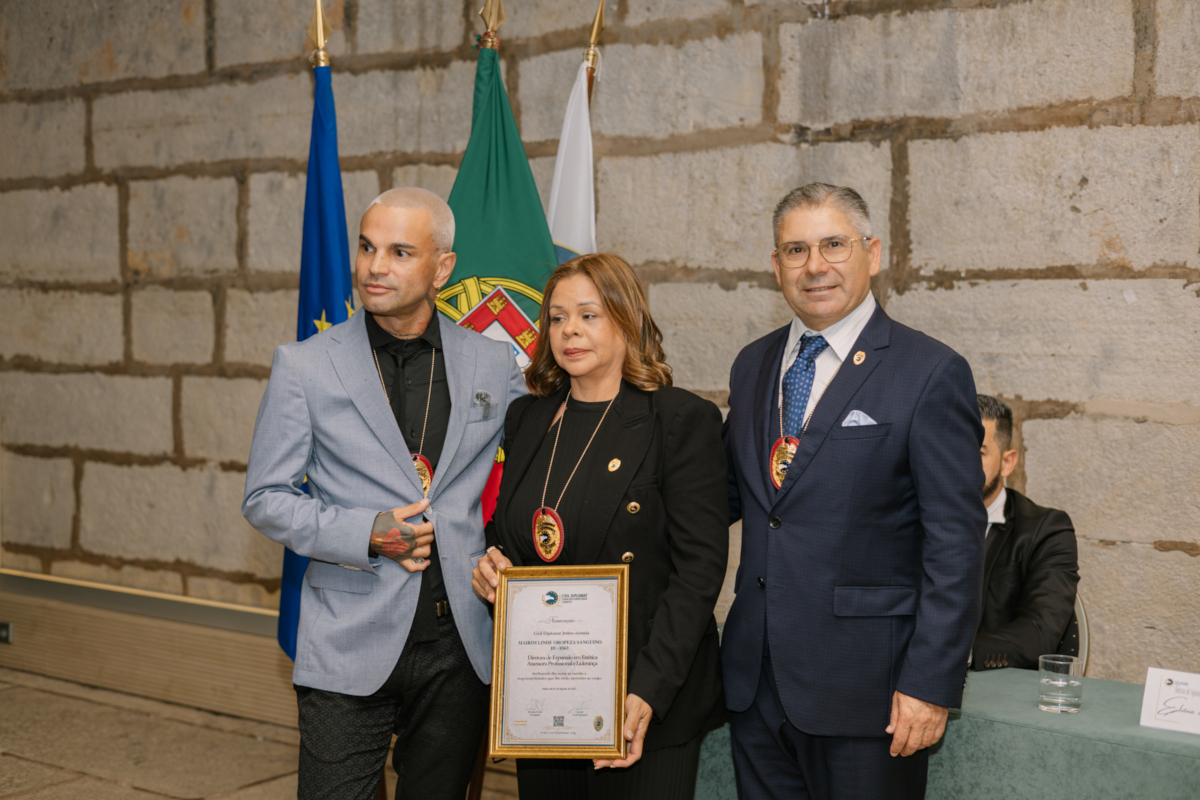 Civil Diplomat Jethro International Honours Humanitarian Leadership at Cascais Ceremony