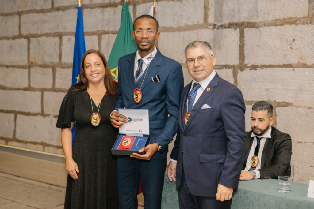 Civil Diplomat Jethro International Honours Humanitarian Leadership at Cascais Ceremony