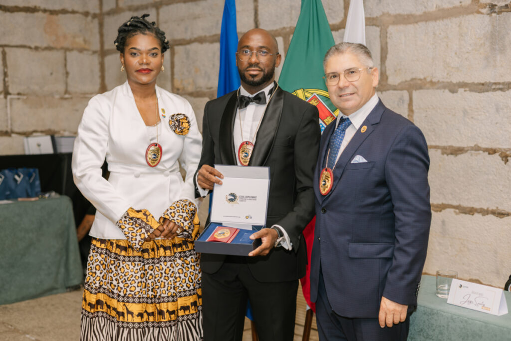 Civil Diplomat Jethro International Honours Humanitarian Leadership at Cascais Ceremony