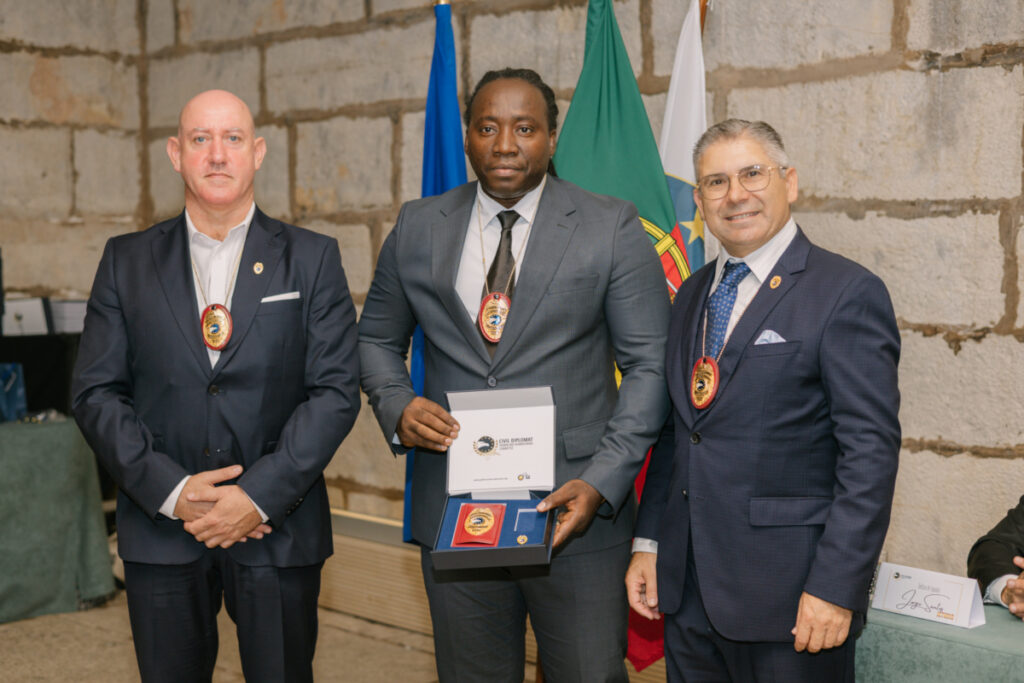 Civil Diplomat Jethro International Honours Humanitarian Leadership at Cascais Ceremony