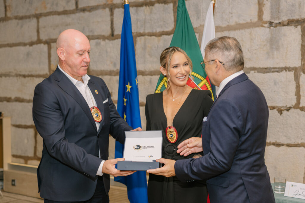 Civil Diplomat Jethro International Honours Humanitarian Leadership at Cascais Ceremony