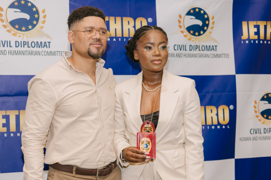Civil Diplomat Jethro International Honours Humanitarian Leadership at Cascais Ceremony