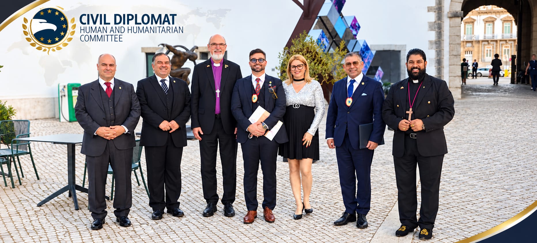 His Excellency Archbishop Dr and Professor Thomas Paul Schirrmacher Martin Luther King Award recipient and his guests from Porto.
