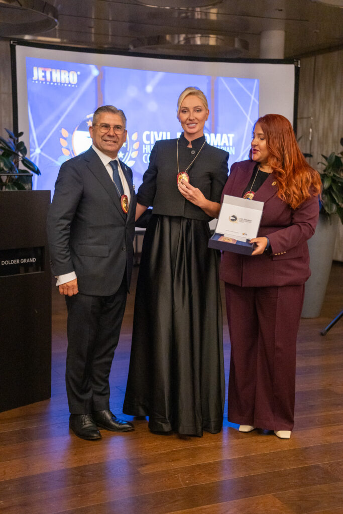 Humanitarian Civil Diplomats at the Jethro International solemn investiture ceremony in Zurich, Switzerland, on 27 September 2026.