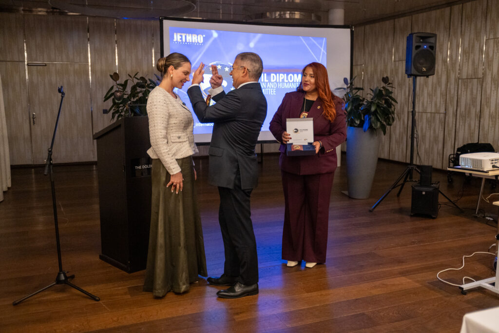 Humanitarian Civil Diplomats at the Jethro International solemn investiture ceremony in Zurich, Switzerland, on 27 September 2026.