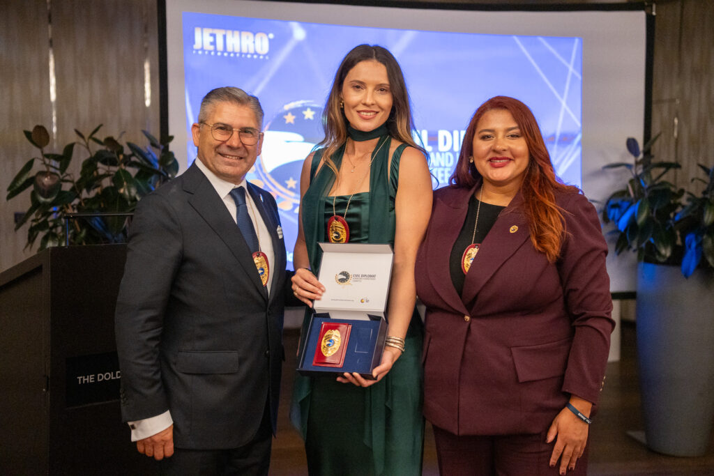 Humanitarian Civil Diplomats at the Jethro International solemn investiture ceremony in Zurich, Switzerland, on 27 September 2026.