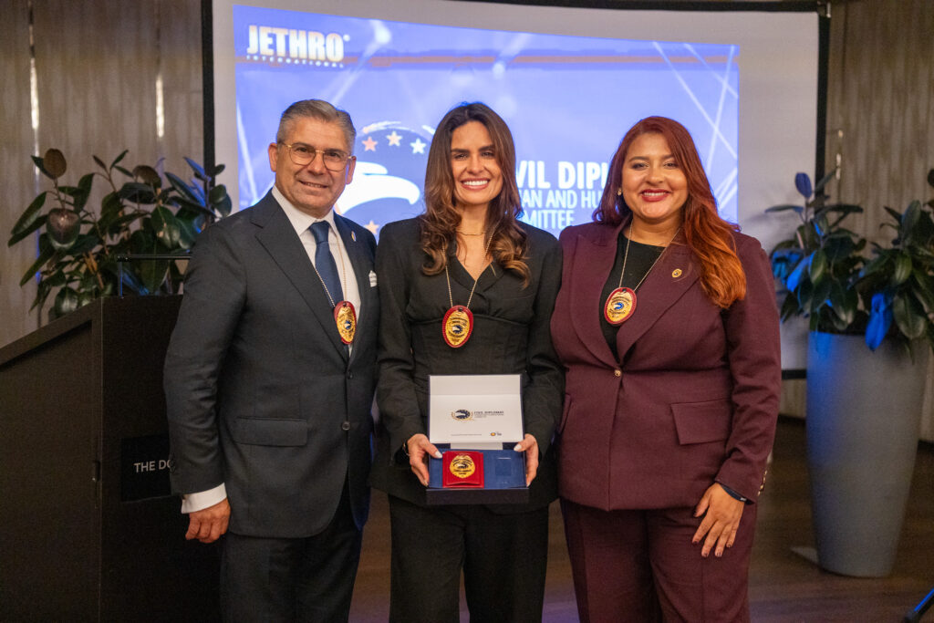 Humanitarian Civil Diplomats at the Jethro International solemn investiture ceremony in Zurich, Switzerland, on 27 September 2026.